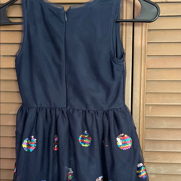 Cat & Jack Navy Dress with Colorful Sequins - Picture 3 of 4